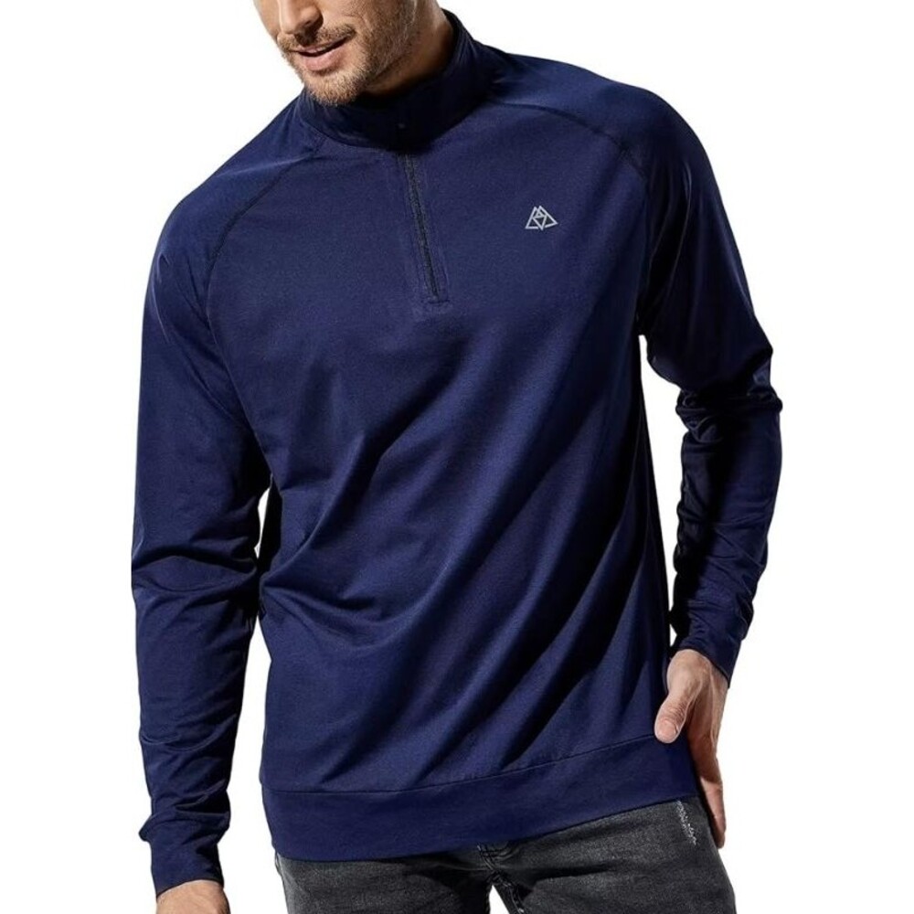 Haimont Men's 1/4 Zip Golf Shirt Long Sleeve Athletic Pullover Lightweight Fleec